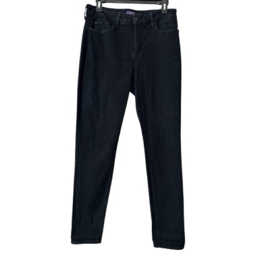 NYDJ jeans, black, size 10, 96% cotton 4% elastane. 5 pocket, legging style